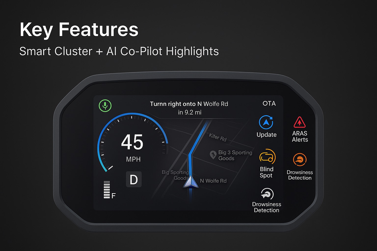 Smart Speedometer UI